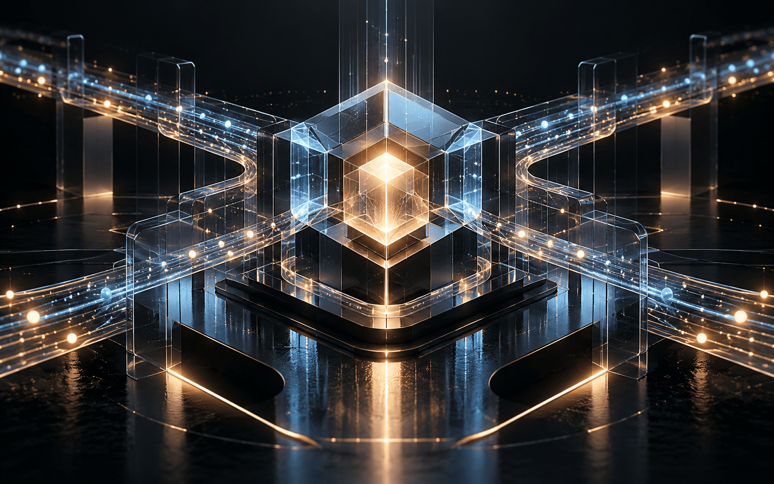 Secure financial infrastructure represented by transparent transaction rails